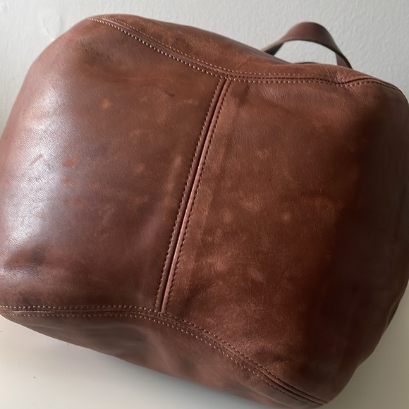 COACH VINTAGE DUFFLE SOHO XL Brown LEATHER BAG Authentication Papers - Picture 5 of 11